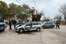 Accidente en la intersección de las calles Unzué y España