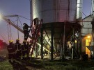 Incendio en un silo de cereal ubicado en la zona del Acceso Centenario