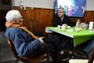 Nosetti visitó a Ildefonso Borrego, nuevo vecino centenario