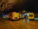 Bomberos Voluntarios acudió al incendio de una vivienda