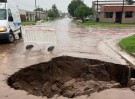 Restricción al tránsito por obras de desagüe pluvial