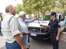 Sergio Berni entregó 6 patrullas y se reunió con el intendente Carrera