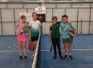 Alumnos del Newbery en un encuentro de padel en Tres Lomas