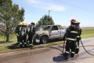 Se incendió una camioneta en el Acceso Centenario