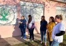 Pintaron un mural conmemorativo en el Hogar Municipal 