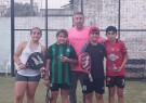 Alumnos del Newbery en un encuentro de padel en Tres Lomas