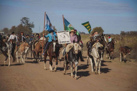Anga Irú realizó su tercera cabalgata hacia Pehuelches