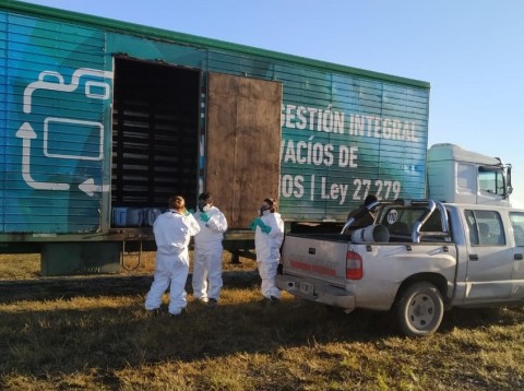 Carga de envases vacíos de fitosanitarios