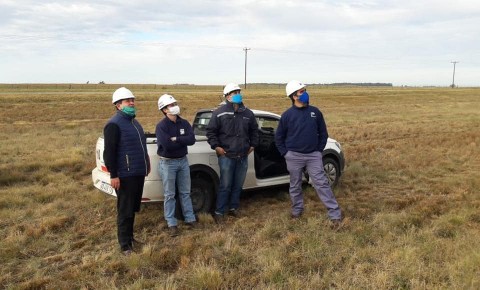 Avanza la obra de tendido eléctrico entre Mari Lauquen y Pellegrini