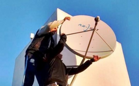 Instalan las primeras antenas de TDA