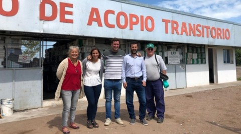 Funcionarios municipales visitaron el Centro de Acopio Transitorio de Trenque Lauquen 
