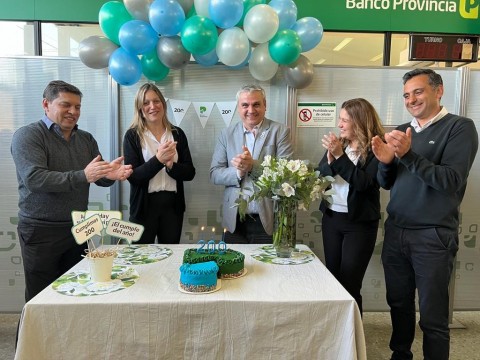 Nosetti acompañó el Bicentenario del Banco Provincia 