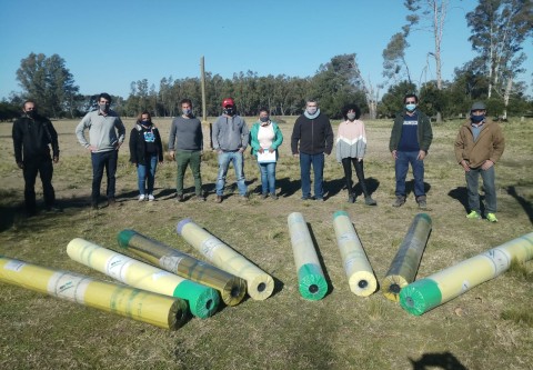 Productores del distrito recibieron nylon para construir invernaderos