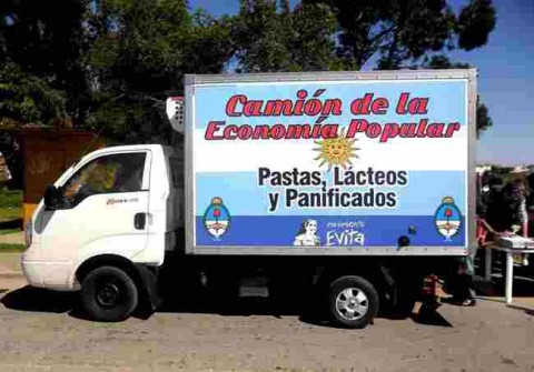 Visita la ciudad el Camión de la Comercializadora de la Economía Popular