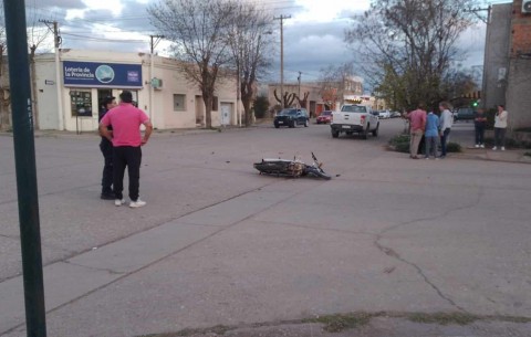 Accidente en la esquina de Juncal y Pueyrredón 