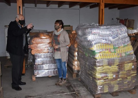 El Municipio recibió alimentos y frazadas para brindar asistencia 