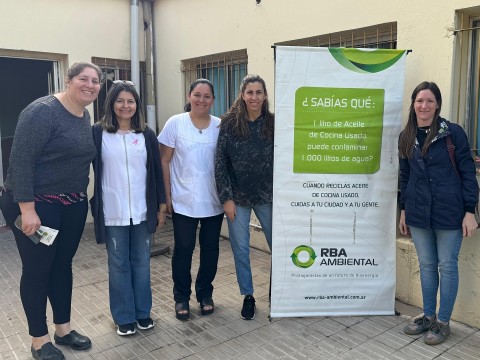 Coordinan la recepción de aceite vegetal usado en la Escuela Especial