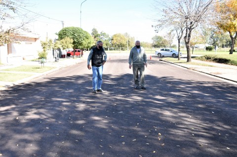 Culminó el reasfaltado de la calle Batallón 2 de Línea