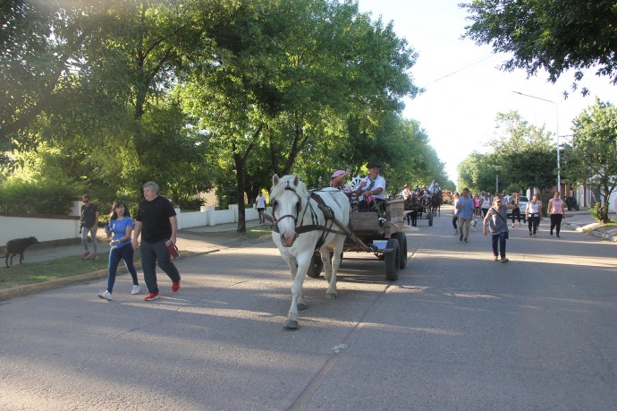 La Virgen Gaucha recorrió las calles de la ciudad