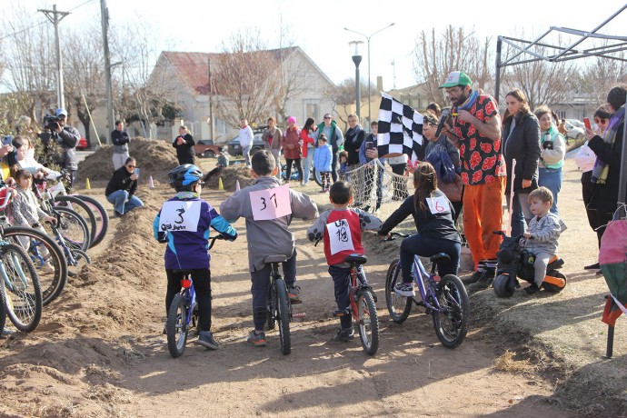 Las carreras recreativas de bicicleta fueron un éxito