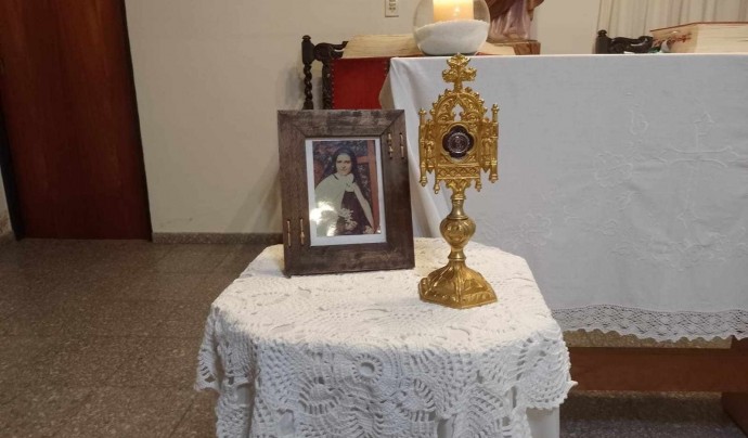 Arribaron a Salliqueló Reliquias de Santa Teresa del Niño Jesús