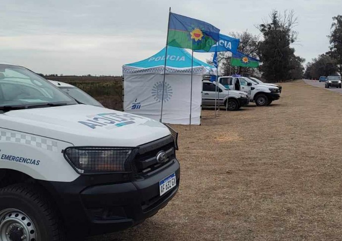 Gran despliegue policial en el Acceso Centenario