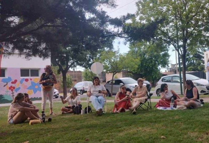 La Plaza Marcaida fue el lugar elegido para la movilización del sábado