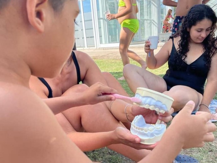 Realizaron una jornada sobre salud bucal en el Taller de Inclusión Barrial