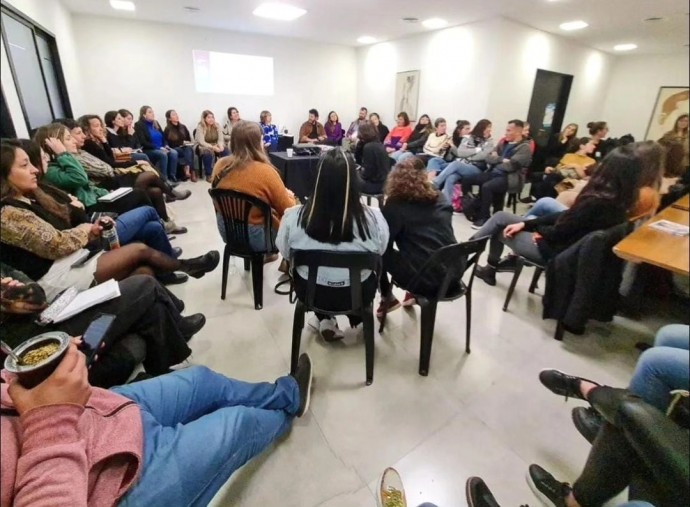 Promotoras de salud en un Encuentro Provincial de Adolescencias