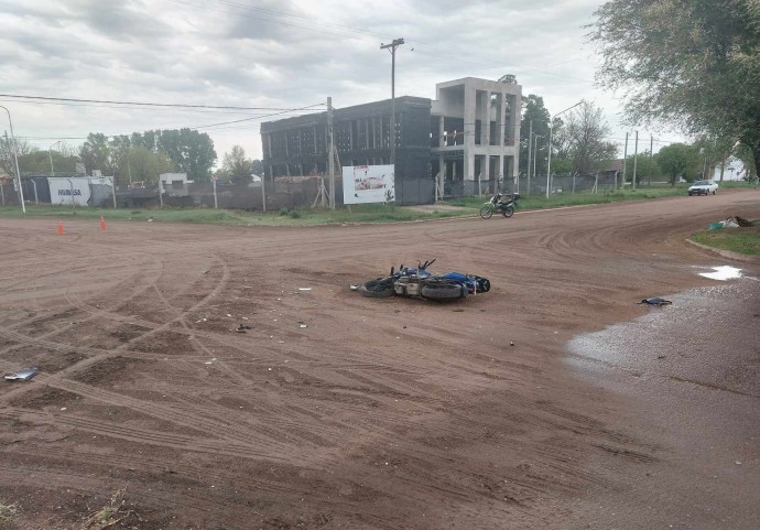 Accidente en la esquina de Italia y Moreno