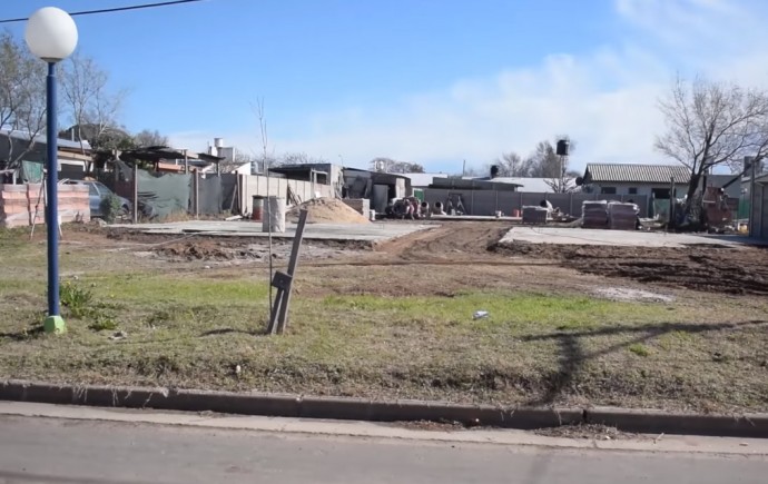 Pacheco visitó la obra para la construcción de seis nuevas viviendas