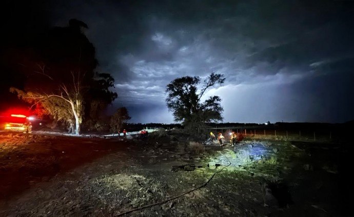 Jornada de emergencias en la región por fuertes tormentas y accidentes