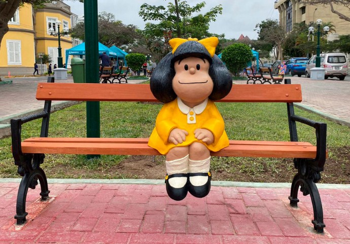 Este domingo se inaugura la escultura de Mafalda