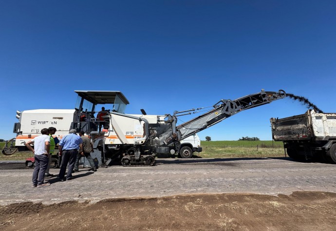 Vialidad Provincial realiza tareas de mantenimiento en la Ruta 85