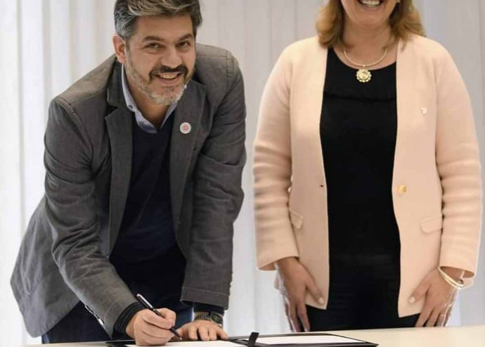 Succurro estuvo presente en la firma de convenios entre Kicillof y Ziliotto