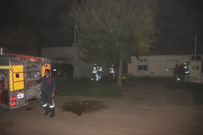 Incendio de vivienda en el Barrio San Martín
