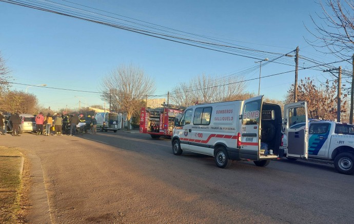 Accidente vehicular en Stroeder y Juncal