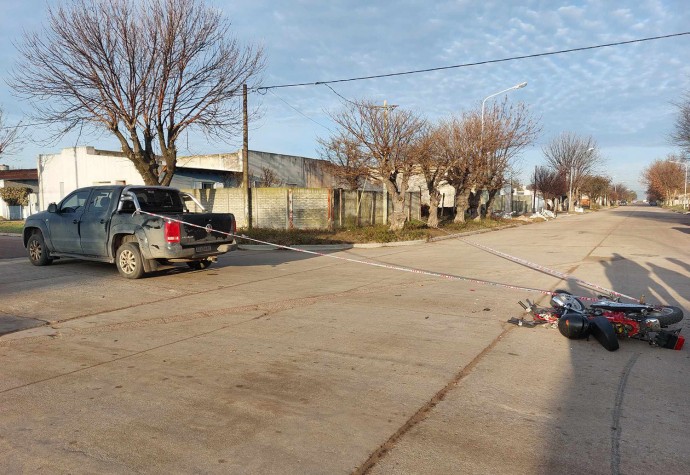 Accidente en la esquina de Rauch y Pellegrini