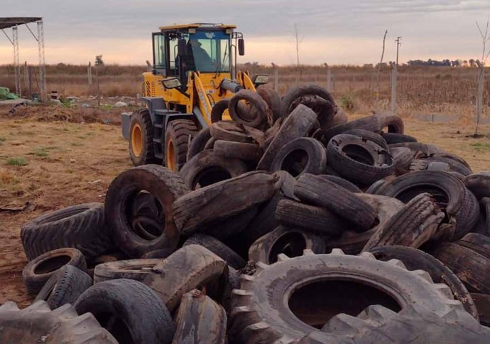 Se retiraron neumáticos de la planta de Residuos Sólidos Urbanos