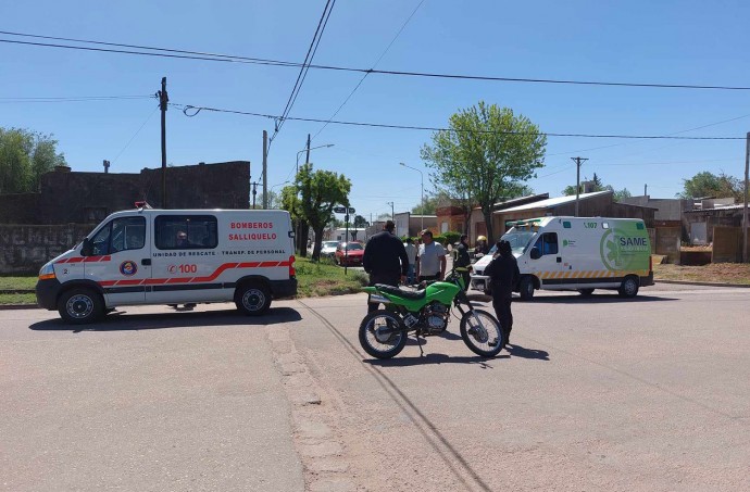 Accidente en la esquina de Pozos y Rivadavia 