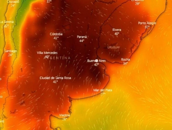 Anuncian una ola de calor extremo en gran parte del país 
