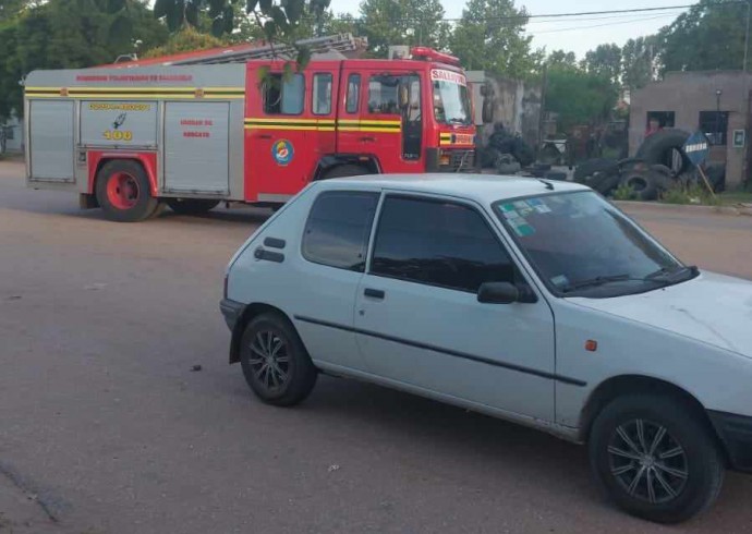 Accidente en la esquina de Mariano Moreno y España