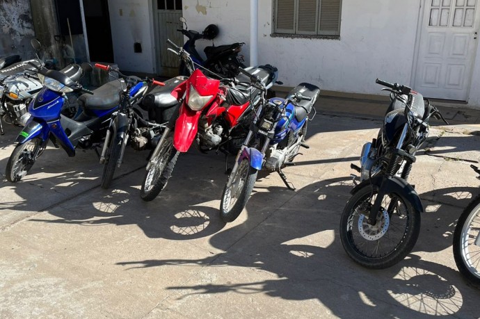 Varias motocicletas secuestradas durante un operativo policial